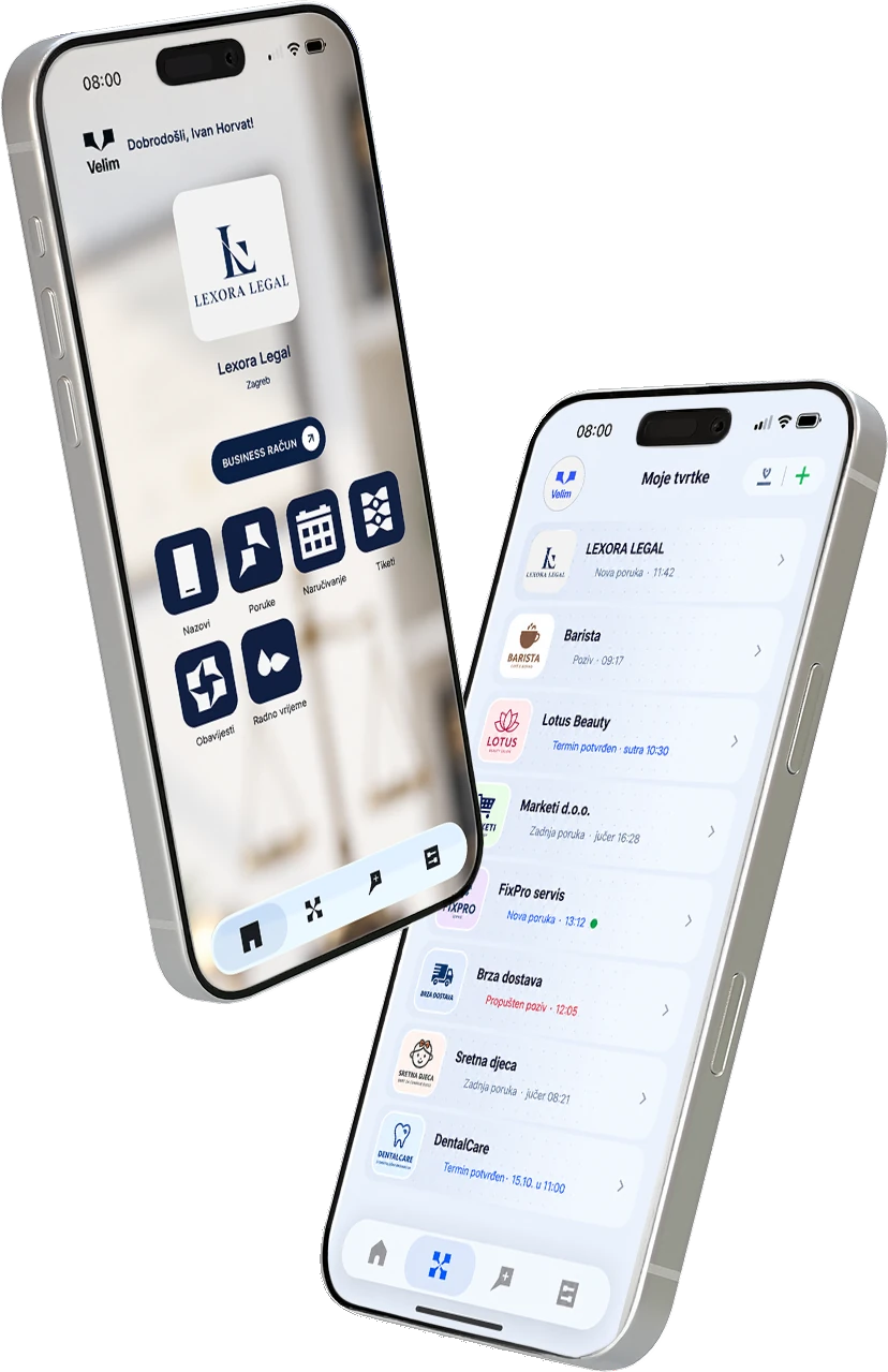 Velim mobilna aplikacija